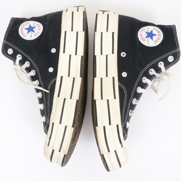 Converse x Brain Dead Chuck 70 High 'Black' Platform US Womens 11.5 Mens 9.5 - Picture 3 of 9
